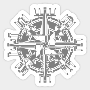 Vegvisir Machine | Vegvisir Gear Tattoo Sticker